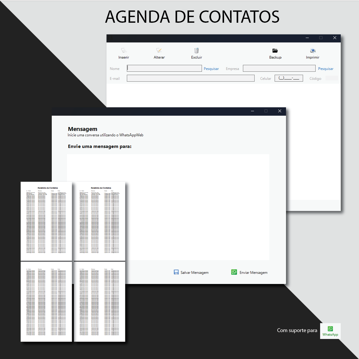 Agenda de Contatos WhatsApp